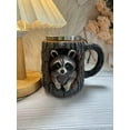 thumbnail image 5 of Hometravel Handmade Tree Hole Mug, Raccoon and Owl Design Ceramic Coffee Cup, Unique Animal Theme Drinking Mug for Home, Office, Kitchen Use, 5 of 5