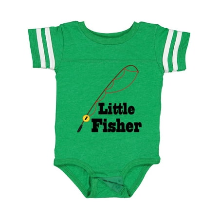 

Inktastic Little Fisher Fishing Gift Baby Boy or Baby Girl Bodysuit