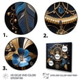 thumbnail image 3 of Designart "Gilded Dreams Gold Dream Catcher III" Landscapes Floater Framed Wall Art Living Room, 3 of 7