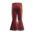 thumbnail image 5 of EnJoCho Pants for Girls Toddler Girls Bell Bottom Stretch Pants Baby Girls Bell-Bottoms Ruffle Trousers Flare Pants, 5 of 5