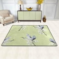 thumbnail image 3 of SKYSONIC Crane with Flower Lightweight Carpet Mats Area Soft Rugs Floor Mat Rug Decoration for Kids Room Living Room Bedroom 72 x 48 inches, 3 of 6