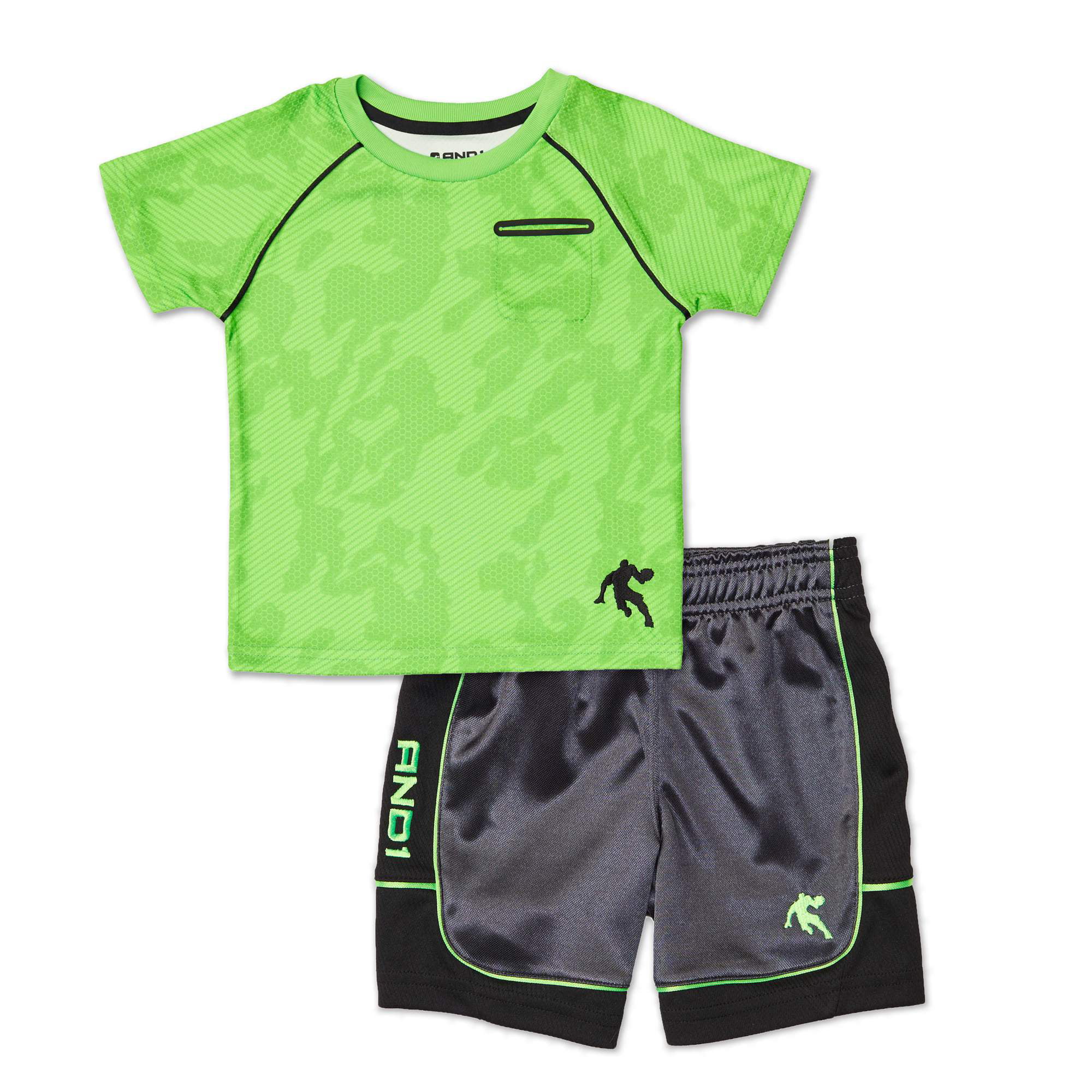 Tank Top Short Sleeve T-Shirt RBX Baby Boy's Active Shorts Set and Shorts Performance Playwear Set Toddler 