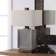 thumbnail image 4 of Bowery Hill Contemporary Table Lamp in Crackled Gray, 4 of 6