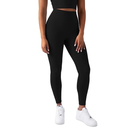 YITTY Active Women's UltraLuxe High-Waist Legging, Athleisure, 4-Way-Stretch, Iconic Black, M, Regular