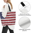 thumbnail image 3 of Balery America Flag Glitter Bolsa Tote Estilo Estético con Cremalleras, Bolsa de Hombro, Bolsa de Compras Grande y Plegable, 3 of 8
