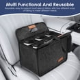 thumbnail image 2 of Evjurcn 6 Cup Drink Carrier, Portable Insulated Reusable Drink Caddy for Car and Delivery, Dark Gray, 2 of 9