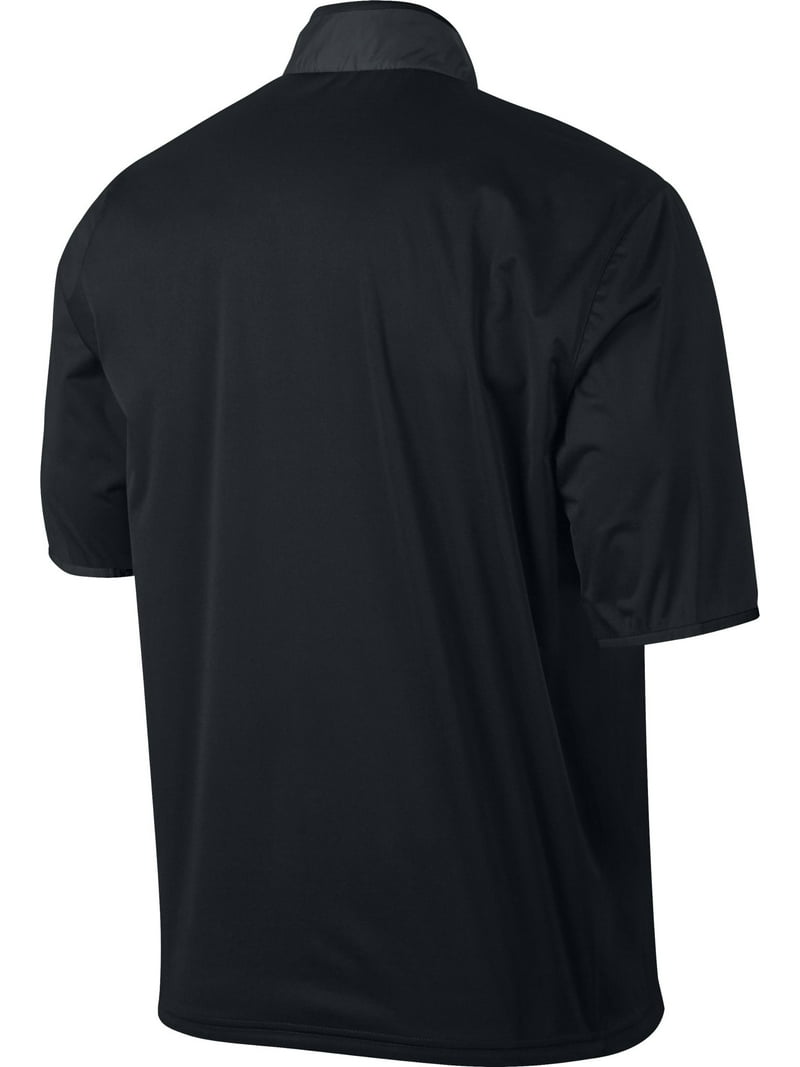 Nike Men's Shield Half-Zip Short Sleeve Golf Jacket - Black