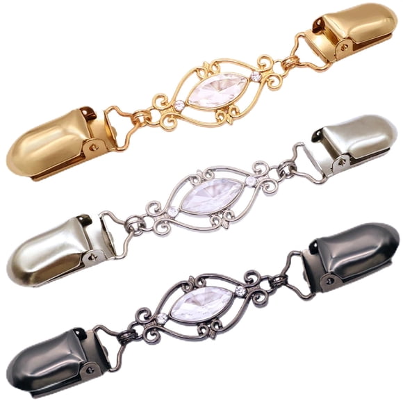 3 Pzas Clips Ajustadores de Cintura Vintage Clip para Suéter Vestido Cinch Chal Cárdigan Suéter Camisa Pantalón Clip Ajustador para Ropa de Mujer