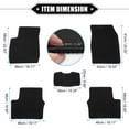 thumbnail image 6 of 1 Set Car Floor Mats for Ford Fiesta 2009-2016 Non-slip Velour Front Rear Auto Floor Carpet Liner Rug, 6 of 6