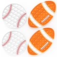 thumbnail image 1 of Set sensorial pop de estilo deportivo Fidget Toy Mouom, paquete de 4 unidades, 1 of 7