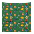 thumbnail image 4 of Planet Print Space Earth Astronomy Science Green Bathrobe Plush Bathrobe Cozy Unisex Winter Bathrobe Warm Water Absorbent, 4 of 9