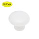 thumbnail image 1 of Uxcell 0.2'' Cubierta de tapa de tornillo tapón de agujero de bloqueo tipo botón plano plástico blanco 30pcs, 1 of 5