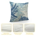 thumbnail image 4 of JEUXUS Beach Ocean Starfish Seashell Nautical Coastal Farmhouse Throw Pillow Covers Fall Pillow Case Soft Pillowcase Cushion Covers for Sofa Bed Bedroom Car Chair Living Room Home Decor, 4 of 5