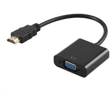 HDMI to VGA Adapter,Gold Plated HDMI to VGA Adapter Converter with Full HD 1080P,External Video Card Multi-Monitor Adapter for Desktop,Monitor,Projector – Black