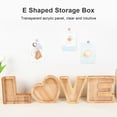 thumbnail image 3 of Wooden Shadow Box, Wear Resistance Convenient Use Multipurpose E Shaped Storage Box  for Coins Saving, 3 of 8