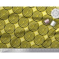 thumbnail image 2 of Soimoi Poly Crepe Fabric Diamond & Circle Block Print Fabric by The Yard 52 Inch Wide, 2 of 2