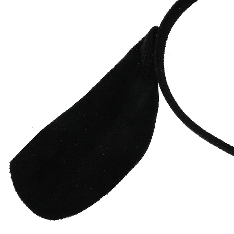 Dog Puppy Ear Headband with Bowtie Masquerade Snug Fake Nose Percinging Cosplay Halloween Costumes Dress-up Child