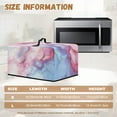 thumbnail image 5 of TSOVTHRID Pink Violet Marble Texture Print Microwave Oven Grill Cover Protector Oil-Proof Microwave Oven Dust Cover with Handle Case Protections for Toaster Oven, 20.9"W x 15.7"D x 12.4"H, L, 5 of 7