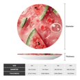thumbnail image 2 of Honeii Refreshing Watermelon Slices Print Elegant Bone China Decorative Plate, Porcelain Plate,Art Crafts,Ceramic Ornaments for Home Office Wall Decor-7in, 2 of 5