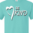 thumbnail image 4 of Inktastic Be Kind with Heart Ribbon in White Text T-Shirt, 4 of 5