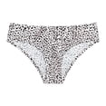 thumbnail image 2 of Lilgiuy Women's Seamless T Pants European And AmericanLeopard Print Thongs Low Waist Breathable Panties(White,S) Winter Fashion 2022, 2 of 5