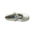 thumbnail image 3 of Dempsey Marie Girls 1" Low Heel Dress Shoe with Rhinestone Strap in Ivory, White, or Black, 3 of 3