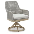 thumbnail image 3 of Signature Design by Ashley Seton Creek Outdoor Swivel Dining Chair (Set of 2), Gray, 3 of 8