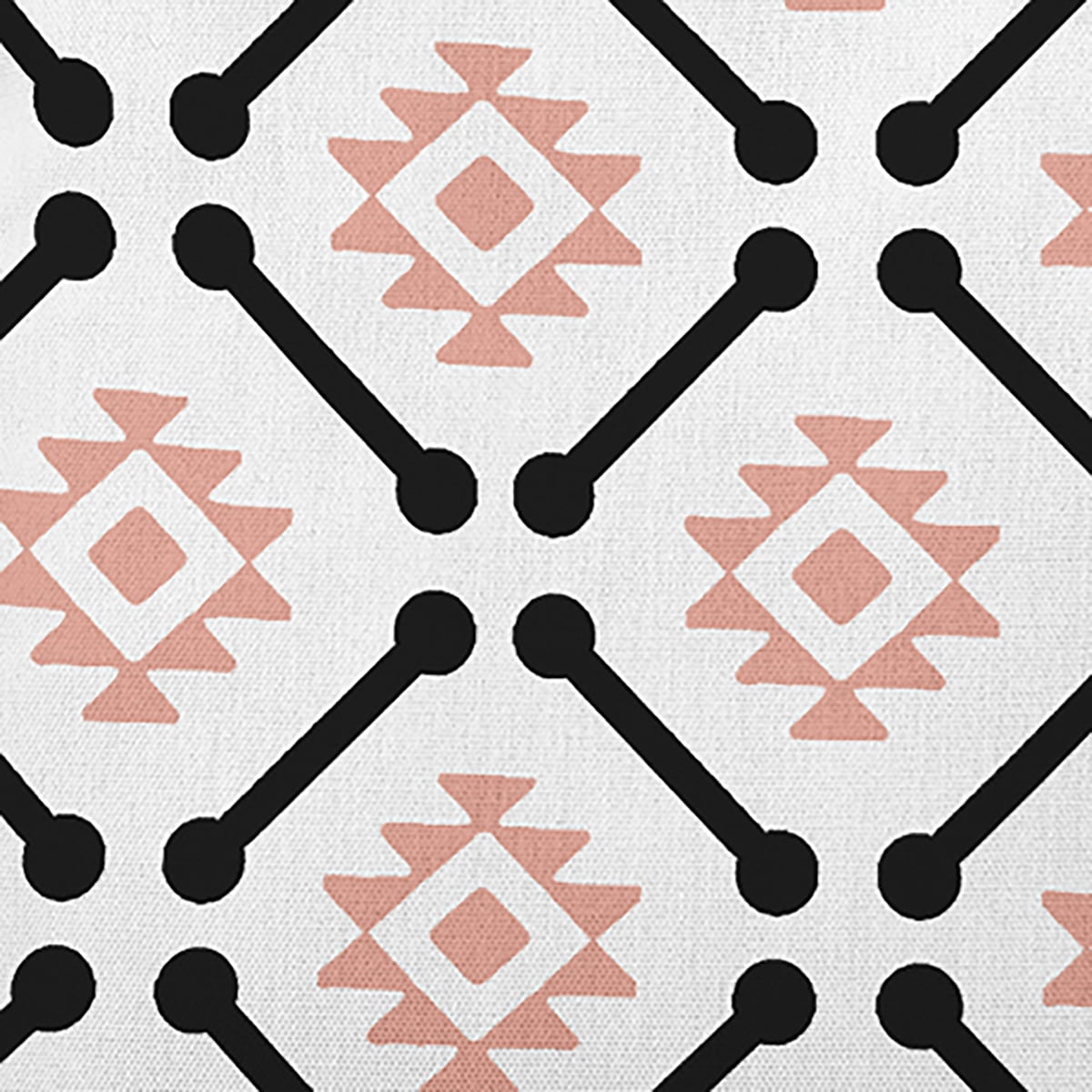 Simply Daisy 14" x 20" Modern Tribal Pattern Indoor/Outdoor Throw Pillow, Soft Coral (1 count)