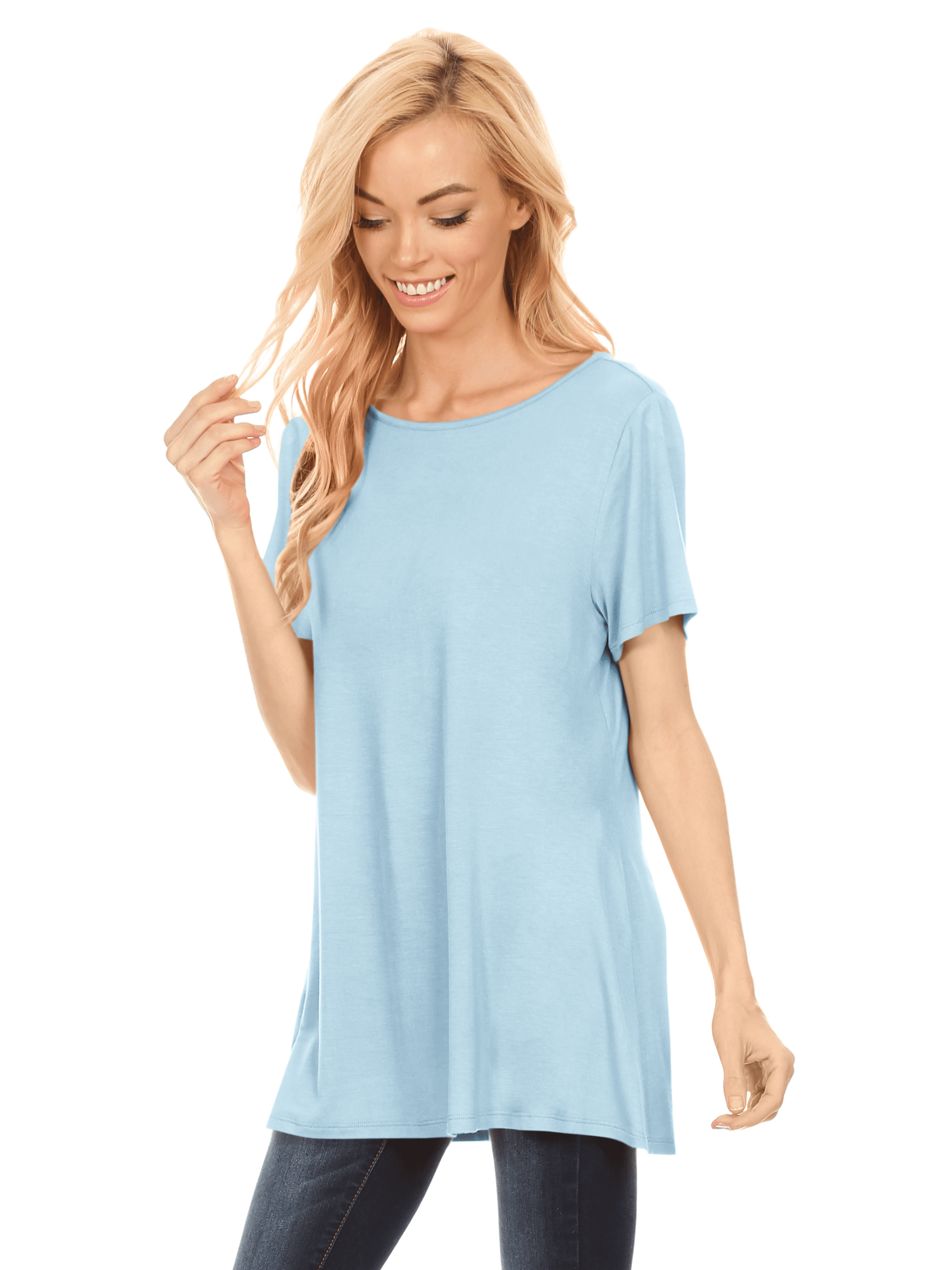 extra long tunic tops for leggings walmart