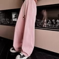 thumbnail image 2 of LWNYDPLSD Pants for Teens Fold Over Yoga Pants Sweatpants Girls 12-14 Cute Pants Clothes for 13 Year Old Girls Clothes Teen Girls 10-12 Girls Size 14, Pink 15-16 Years, 2 of 8