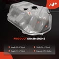 thumbnail image 4 of A-Premium Fuel Tank with O-Ring Compatible with Honda Accord 1998-2002 & Acura TL 1999-2003, CL 2001-2003, Gas, Replace# 17500-S84-A00, 17500-S84-A10, 4 of 8