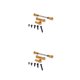 thumbnail image 4 of Tholdsy 1 Juego de báscula de brazo de dirección para coches de control remoto piezas mejoradas Mini cambio directo decorativo pragmático Servo enlace Oro 2piezas Tholdsy CBP204550, 4 of 5