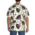 thumbnail image 3 of Uemuo Rottweiler Pattern Cotton Linen Short Sleeve Shirts,Casual Lightweight Button Down Shirts,Vacation Beach Summer Tops-XX-Large, 3 of 7