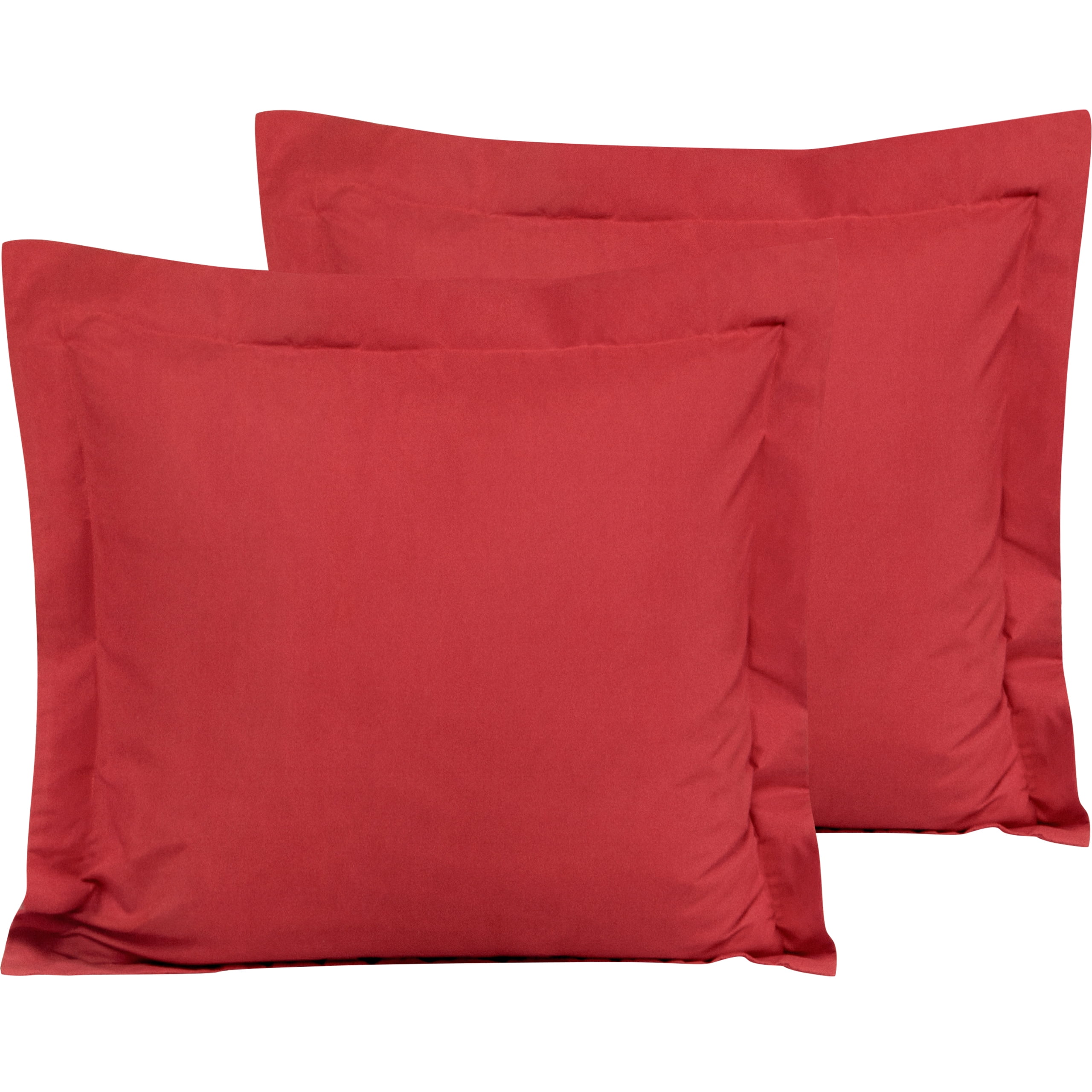 FLXXIE 2 Pack Microfiber Euro Pillow Shams, Ultra Soft European Throw Pillow Covers, Decorative