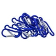 thumbnail image 3 of HOMYL 2-4pack 20 Piece D Shape Sports Hiking Carabiner Buckle Snap Spring Clip Hook 2 Pcs, 3 of 8