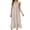 Pink, variant on Women's Summer Soft Sleep Gown Vintage Nightgown Long Night Dress V Neck Spring Ruffle Casual Comfy Backless Blue Medium