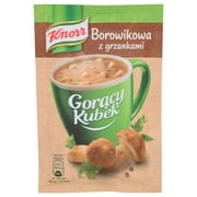 Knorr Goracy Kubek Borowikowa z Grzankami Boletus Soup with Croutons Mix 15g Bag (5-Pack)