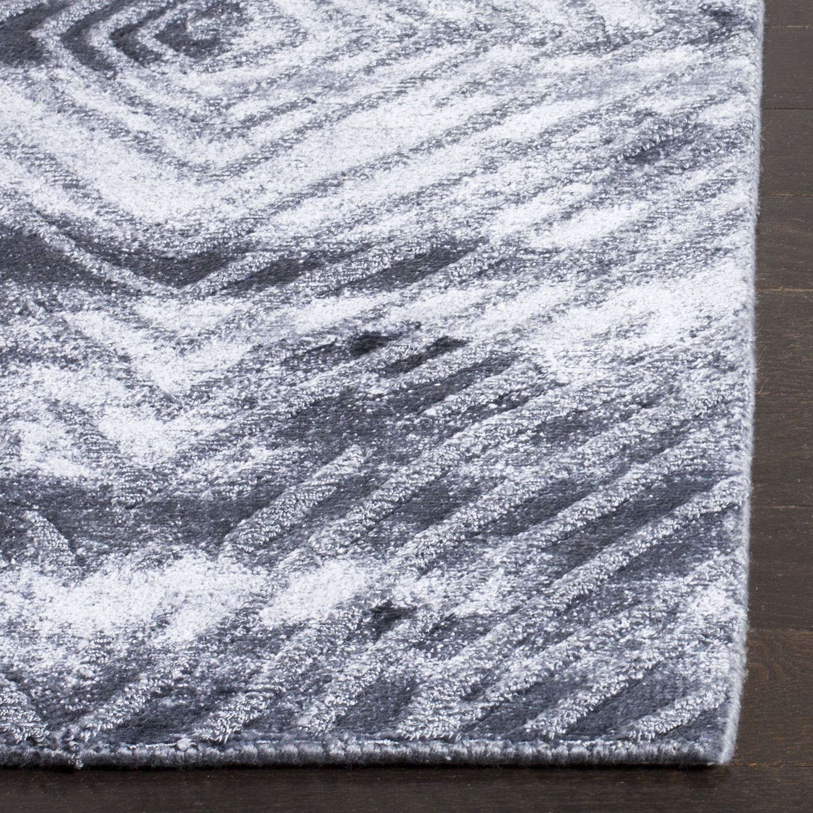 SAFAVIEH Expression Cemal Abstract Area Rug, Dark Blue, 9' x 12'
