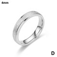 thumbnail image 2 of Anillo pequeño de acero de titanio esmerilado para mujer, estilo coreano, anillo de moda para pareja, para hombre., 2 of 2