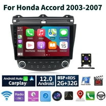 Car Radio Stereo for Honda Accord 2003-2007, 10" Touchscreen Android 13 Support Carplay Android Auto Navigation Bluetooth Radio Video Steering Wheel Control Rear Camera 2G 32G,Black