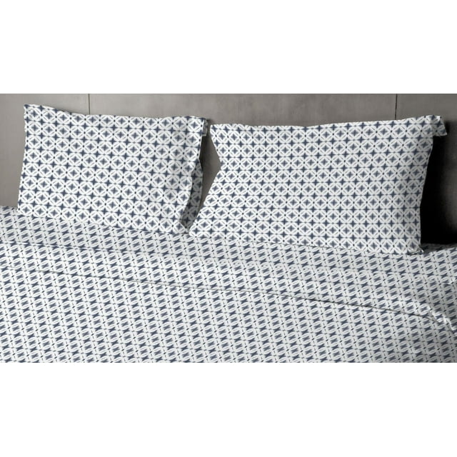 Johnson Home 200 TC Bed Sheet Set - Printed Cotton Sheets