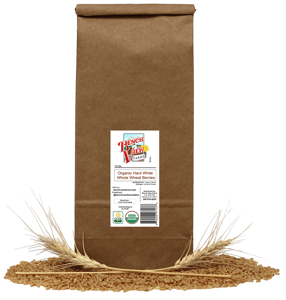 Organic Hard White Wheat Berries 10lbs