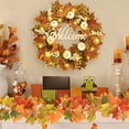 thumbnail image 6 of DAMAI Fall Maple Leaves Garland for Mantel, 5.7 Ft Autumn Vine for Thanksgiving,Artificial Maple Leaf Garlands for Centerpiece Front Door Window Fireplace Home Indoor Thanksgiving Decorations, 6 of 7