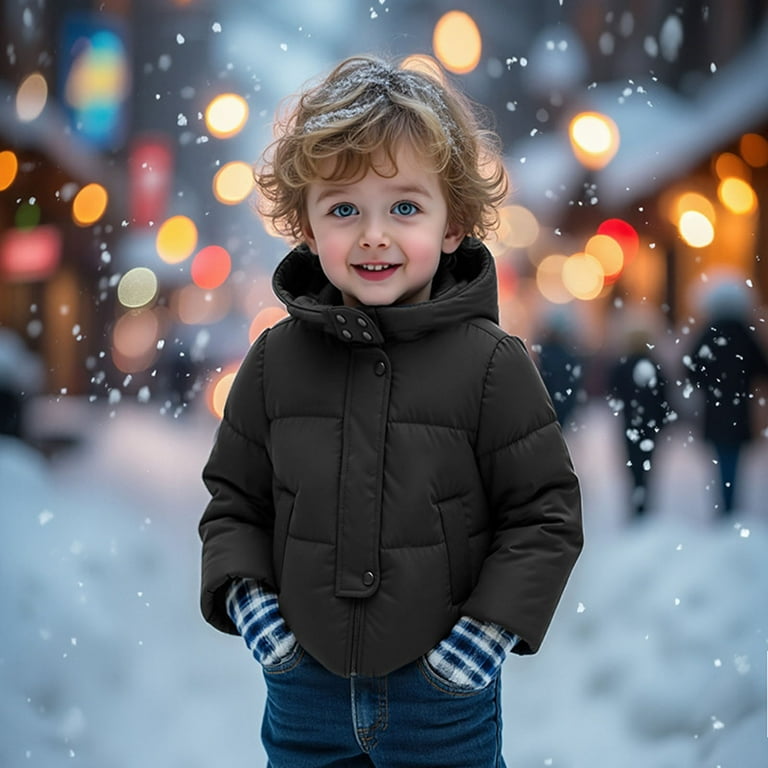 Baby Boys Girls Winter Coat,Little Boys Girls Puffer Coat Bear Ear