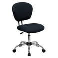 thumbnail image 2 of Flash Furniture Mid-Back Gray Mesh Padded Swivel Task Office Chair with Chrome Base, 2 of 13