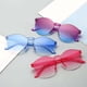 thumbnail image 1 of 1Pcs Frameless Sun Glasses Female Uv400 Eyewear Motorcycle Fashion Round Candy Lens Frameless Sunglasses Women/men Jelly Color22 He Qiyong unisex, 1 of 1