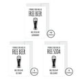 thumbnail image 2 of Koyal Wholesale Groomsmen Proposal Cards with Envelopes, Set of 16 I Promise There Will Be Free Beer, Soda, 2 of 5
