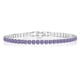 thumbnail image 1 of JeenMata 5.5 TCW Corte Princesa Febrero - Amatista - Pulsera de tenis con piedra natal para mujer Diseño de eternidad - Chapado en oro blanco, cumpleaños, aniversario, regalo del día de San Valentín, 1 of 6
