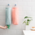 thumbnail image 4 of Wall-Mounted Bag Holder, Oxford Cloth Fabric Hanging Organizer for Trash Bag and Grocery Plastic Bags in Kitchen for Space Saving Storage and Home Management Red, 4 of 4