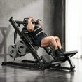 thumbnail image 4 of COZONY 2-in-1 Leg Press & Hack Squat Machine, Linear Bearing Lower Body Strength Trainer for Home Gym, 1400 lb Capacity,Black, 4 of 10